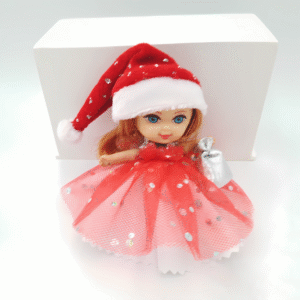 Wonderful Liddle Kiddles Doll clothes Mrs. Santa Claus costume Christmas outfit 5 pcs set hat dress gift bag shoes petticoat NO doll